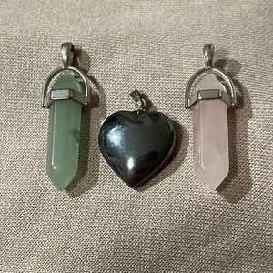 THREE necklace pendants